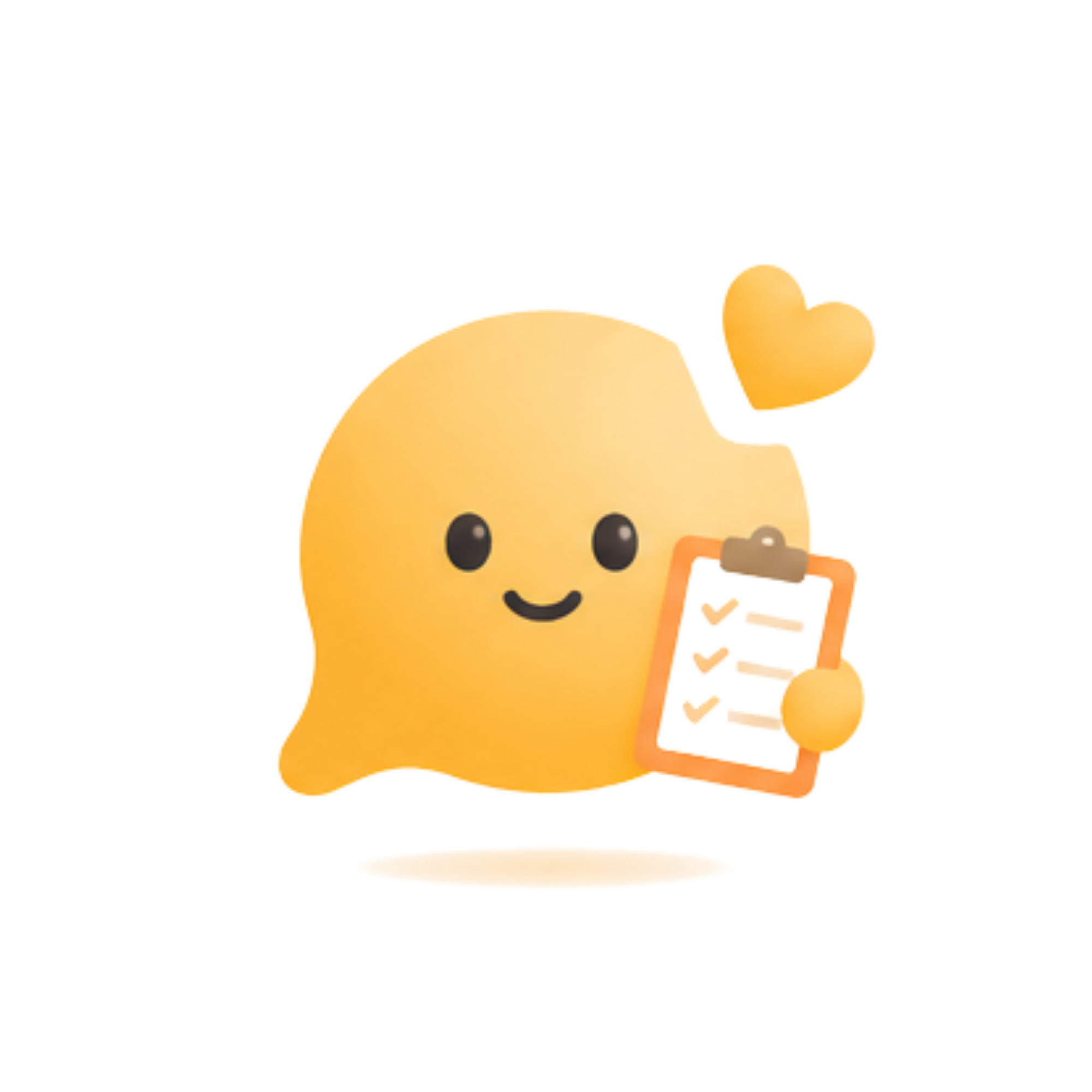 Mascote da Convii organizando confirmações
